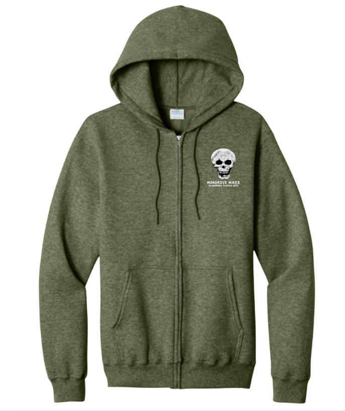 Adult Zip Hoodie - Olive Drab Green Heather