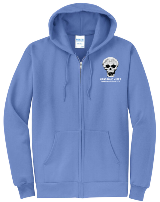 Adult Zip Hoodie - Carolina Blue