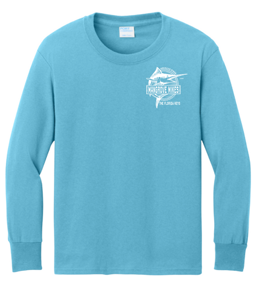 Youth Diner Fish Tee - Aquatic Blue (L/S)