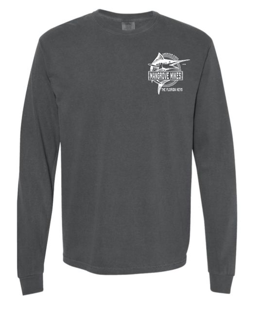 Adult Diner Fish Tee - Pepper  (L/S)