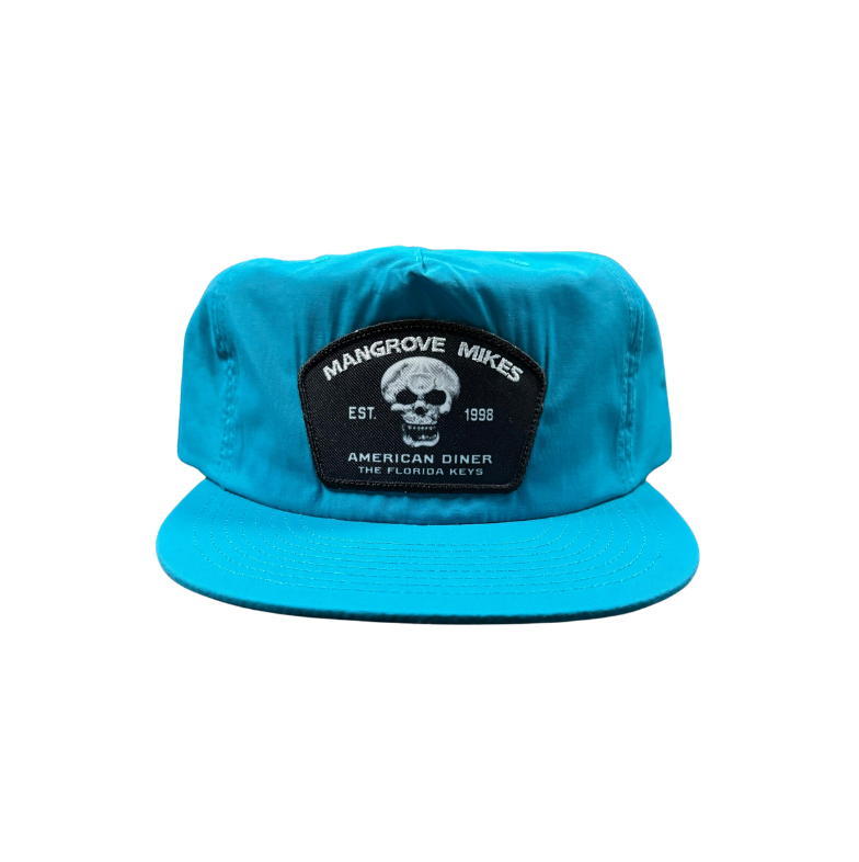 Teal Surf Cap - Diner Skull