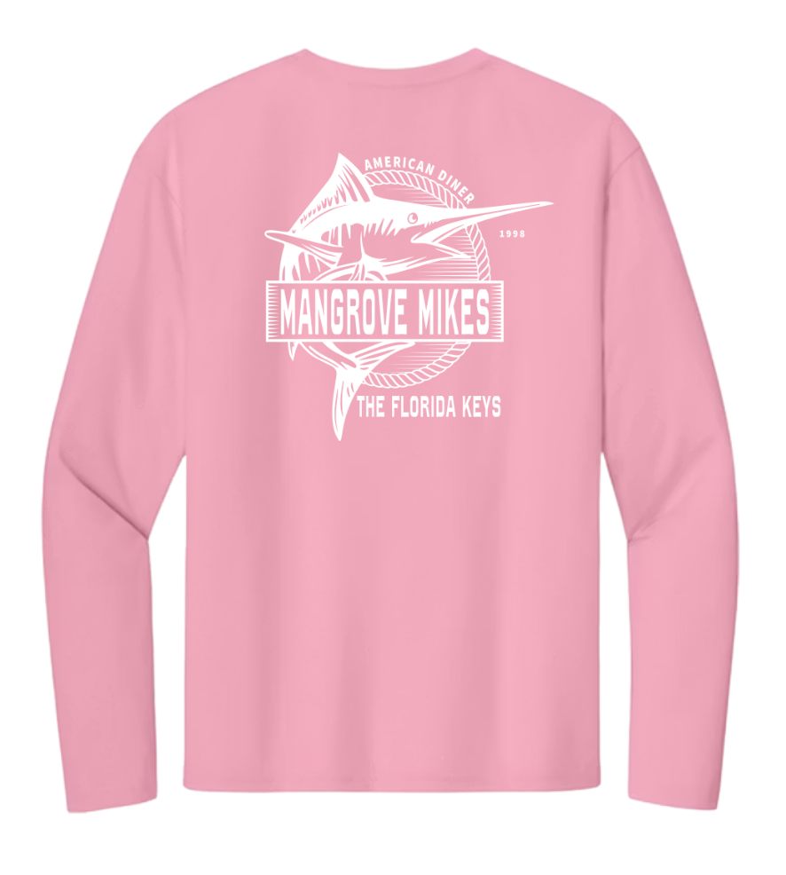 Adult Diner Fish Dri-Fit - Pink (L/S)