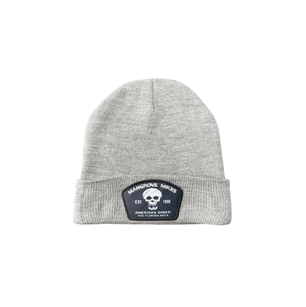Gray Beanie - Diner Patch