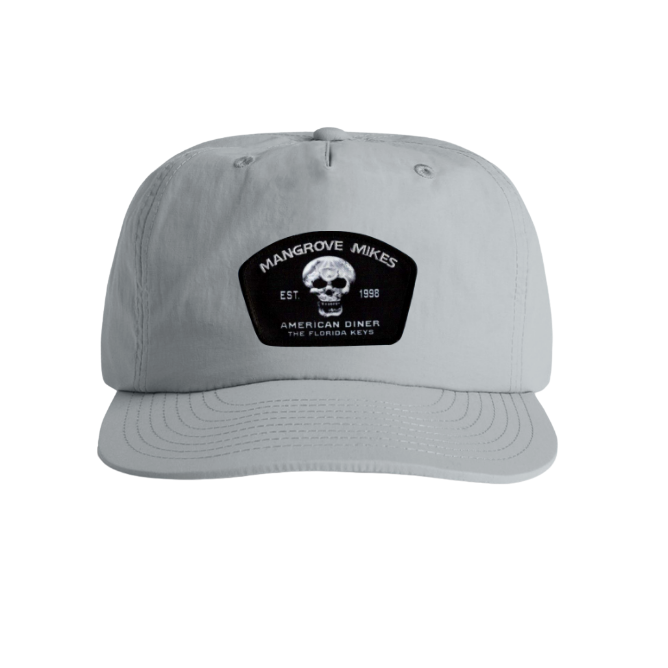 Smoke Gray Surf Cap - Diner Skull