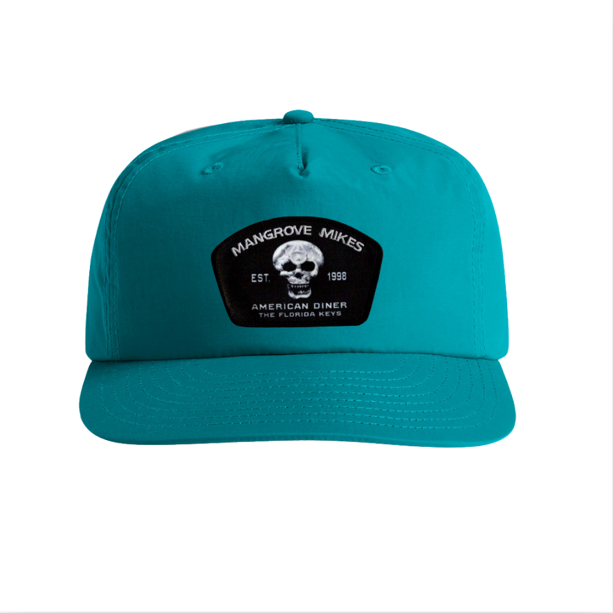 Teal Surf Cap - Diner Skull