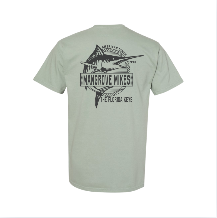 Diner Fish Adult Tee - Light Green  (S/S)