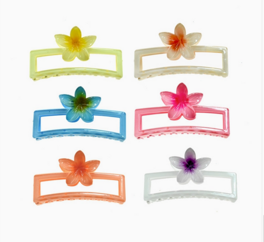 Flower Hair Clip Acrylic