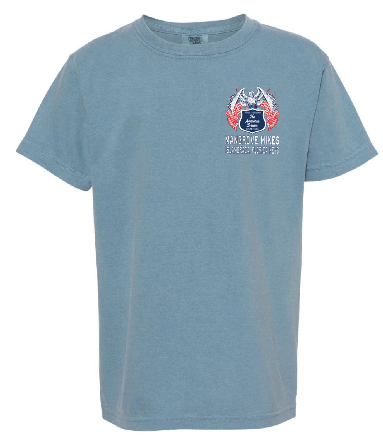 Youth American Flag Tee - Iced Blue (S/S)