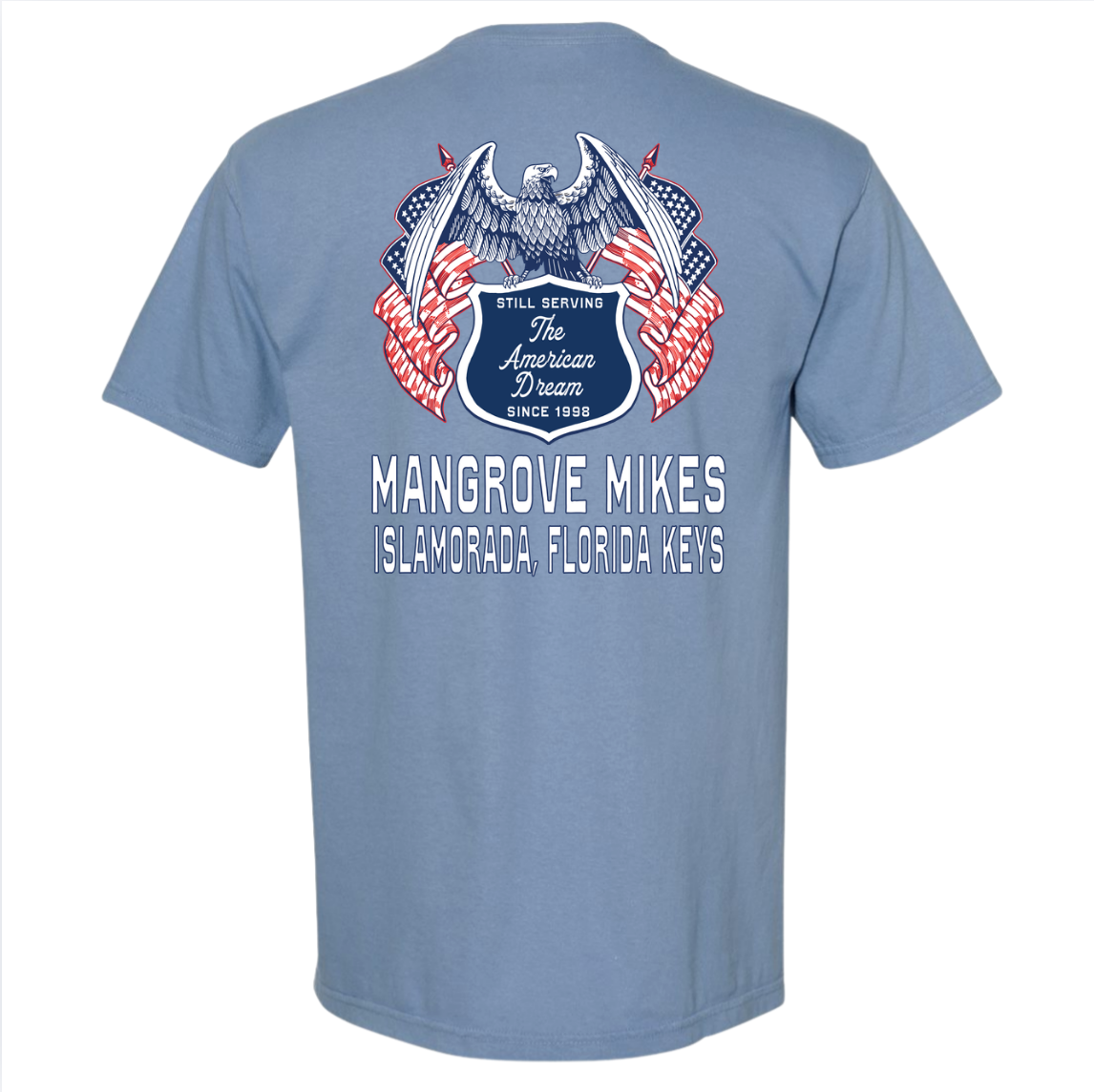 American Flag Adult Tee - Blue  (S/S)