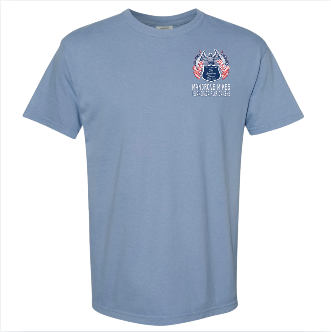 American Flag Adult Tee - Blue  (S/S)