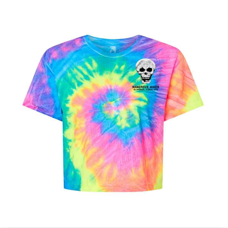 Ladies Crop Tie-Dye Tee