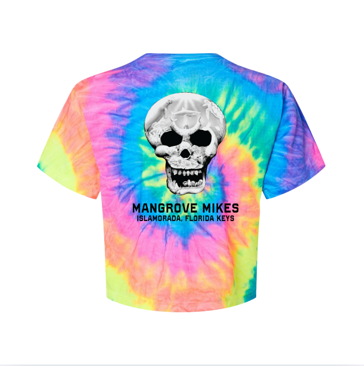 Ladies Crop Tie-Dye Tee